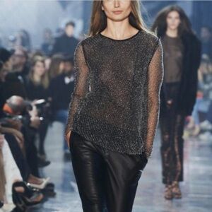 Sheer embellished top